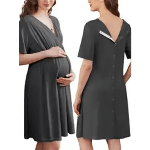 grade labor delivery gown short sleeve maternity - Temu