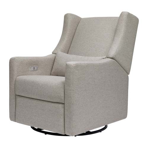 Kiwi Electronic Recliner and Swivel Glider in Eco-Performance Fabric with USB port | Water Repellent & Stain Resistant