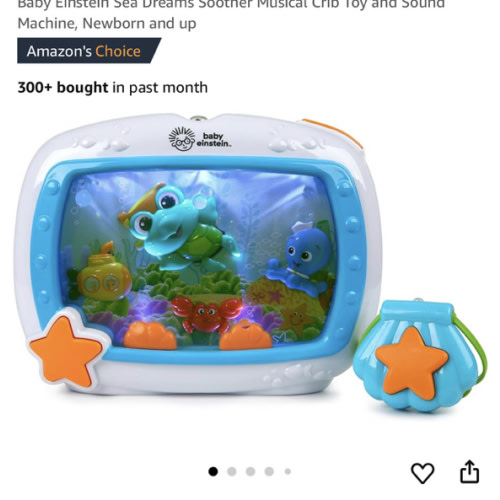 Baby Einstein Sea Dreams Soother Musical Crib Toy and Sound Machine, Newborn and up : Amazon.com.au: Toys & Games