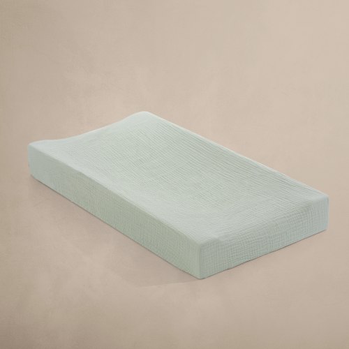 'Sea Moss' Sage Green - Premium Muslin Changing Pad Cover