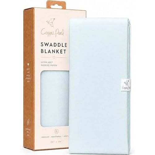 Copper Pearl Swaddle Blankets for Newborns | Soft Stretchy Receiving Blankets for Boys and Girls | Large 46 x 46 Inch Baby Blankets | Lightweight and Breathable Swaddles | Air