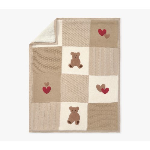 Teddy Bear Heirloom Kid Throw Blanket
