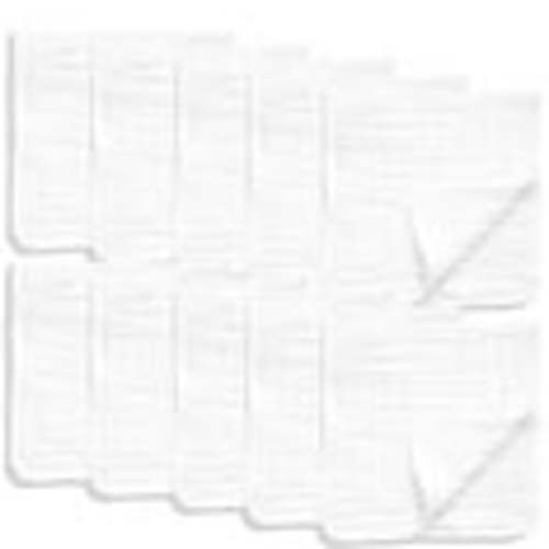 All Sett Health 10 Pack Large Muslin Burp Cloths | 100% Cotton Baby Burp Cloths - White