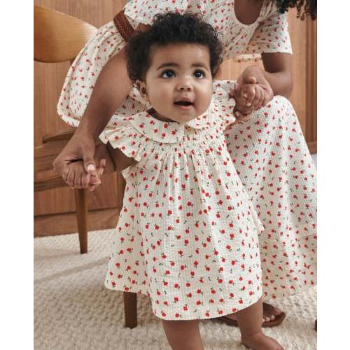 Baby Seersucker Smocked Dress & Bloomers Set | Hanna Andersson