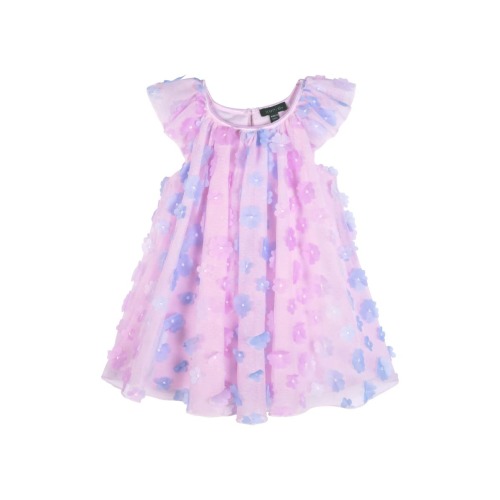 3D Floral Appliqué Party Dress