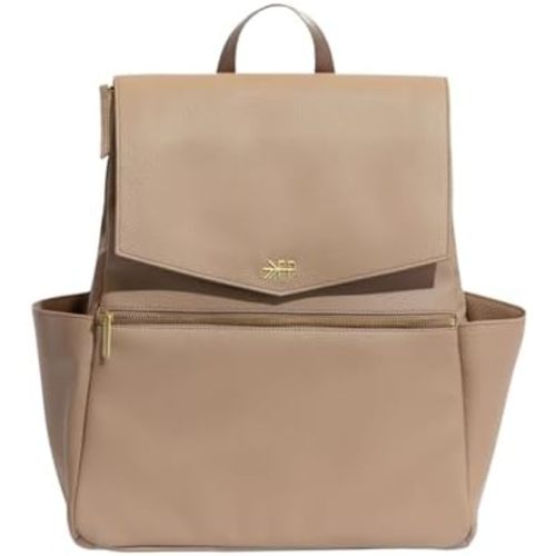 Freshly Picked Classic II Diaper Bag Backpack, Wipeable Vegan Leather With Changing Pad, Convertible (Fig V2)