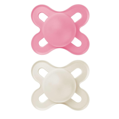 MAM Original Start Matte Baby Pacifiers, Binky for 0-3 Months, BPA-Free Silicone Nipple, Easy to Clean, Best for Newborn Babies, Developed with Medical Experts, 2 Count Binkies with Sterilizer Case