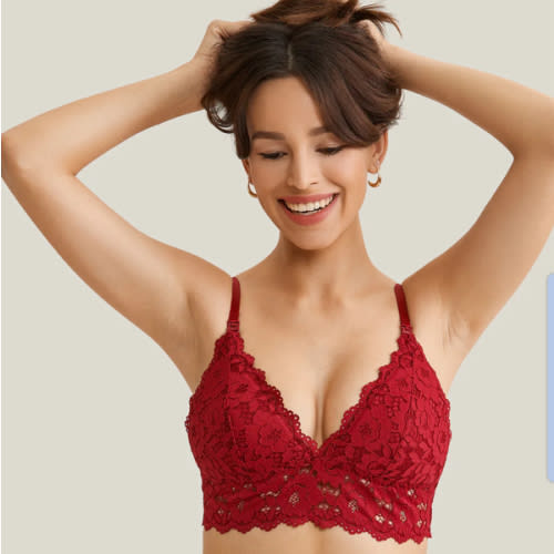 Lace Plunge Nursing Bralette