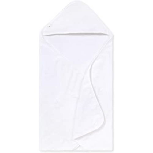 Burts Bees Baby Infant Hooded Towels Cloud White Cotton, Unisex Bath Essentials and Newborn Necessities, Soft Nursery Towel with Hood Set, 1-Pack Size 29 x 29 Inch
