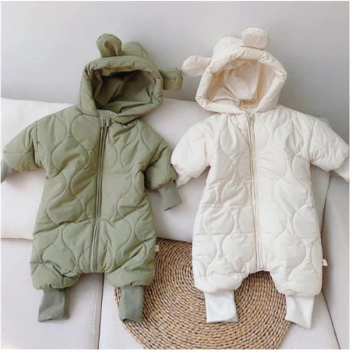 Bear Hooded Winter Jumpsuit – Teeny Mini Me