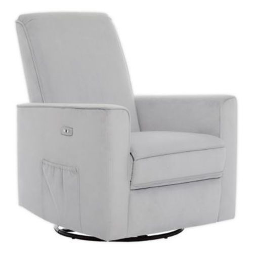 volur Harlow Deluxe Power Glider Recliner in Gray - GREY - RECLINER