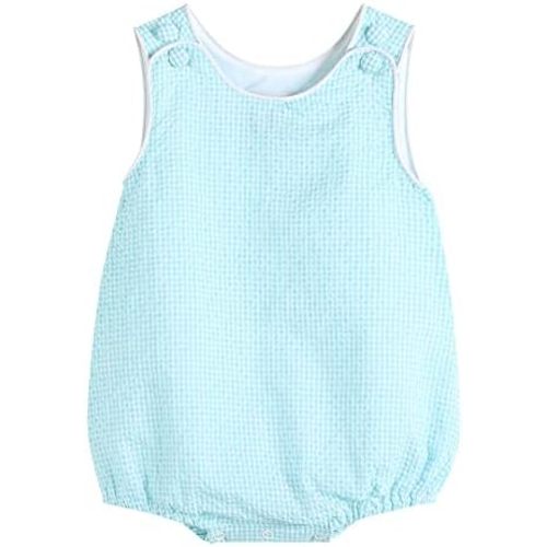 Baby & Toddler Boys and Girls Seersucker or Gingham One-Piece Bubble Romper