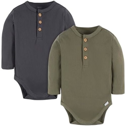 Gerber Unisex Baby Baby Boys' and Baby Girls' 2-pack Bodysuits