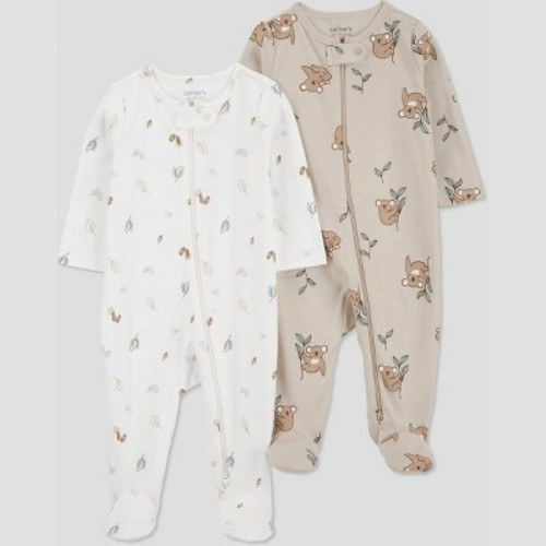Carter's Just One You® Baby Boys' 2pk Sleep N' Play, Color: Brown, Size: Newborn