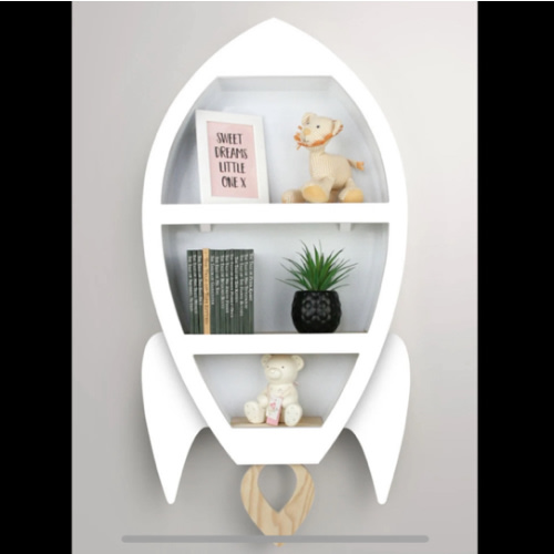 Rocket Nursery Shelves - Nursery Deco - Nursery Furniture - Nursery Ideas - Book Shelf - Shelves - Floating Shelves - Kids Shelves