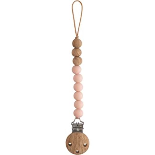 mushie 100% Silicone Baby Pacifier Clip BPA Free | Eva (Blush)