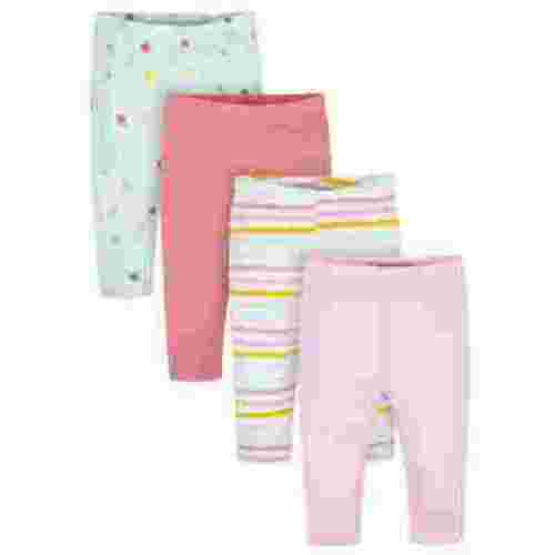 Gerber Baby Girl Pants, 4-Pack (Newborn-24 Months)