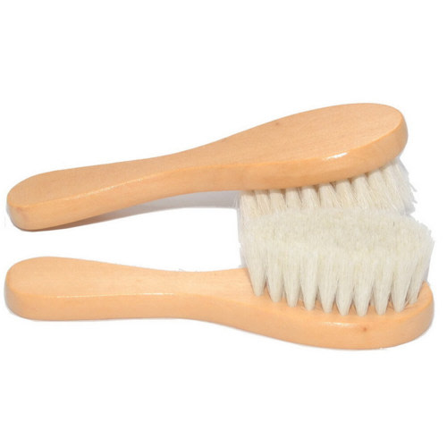 2pcs Baby Bath Cleaning Tool Wooden Handle Brush Hair Wash Hair Cleaning Tool