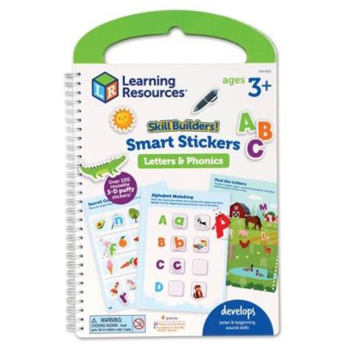 Learning Resources Skill Builders Smart Stickers Letters and Beginning Sounds, teacher supplies