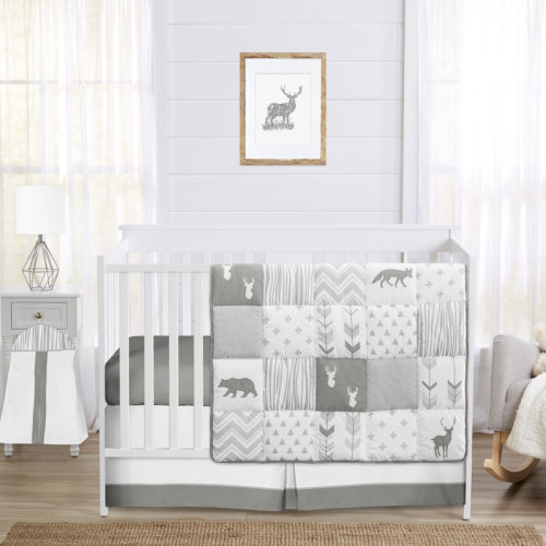 Sweet Jojo Designs Woodsy 4 Piece Crib Bedding Set & Reviews | Wayfair