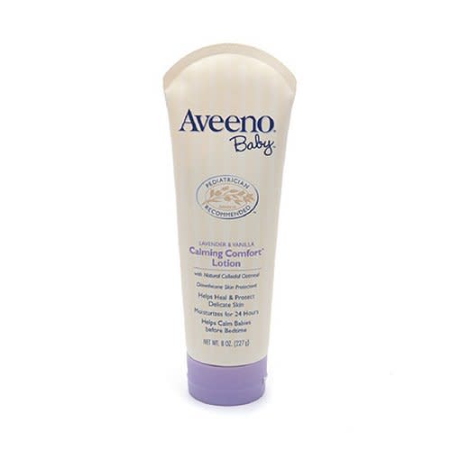 Aveeno Baby Calming Comfort Body Lotion, Lavender And Vanilla - 8 Oz