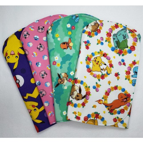 Pokemon Contoured Burp Cloths (Set of 4)