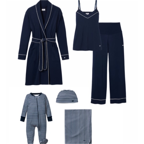 The Ultimate New Mother Set - Navy & Navy Stripe