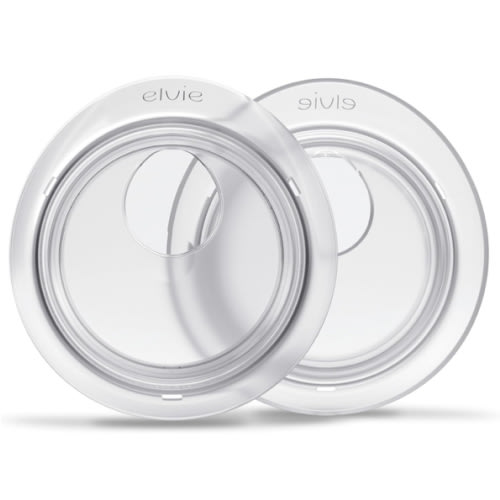 Elvie Catch Milk Collection Shells | Set of Two Discreet Leak-Protection Silicone Cups, Reuse Your Milk| Reusable Breast Shells Collect Up to 1oz | No More Wasted Milk or wasteful Breast Pads