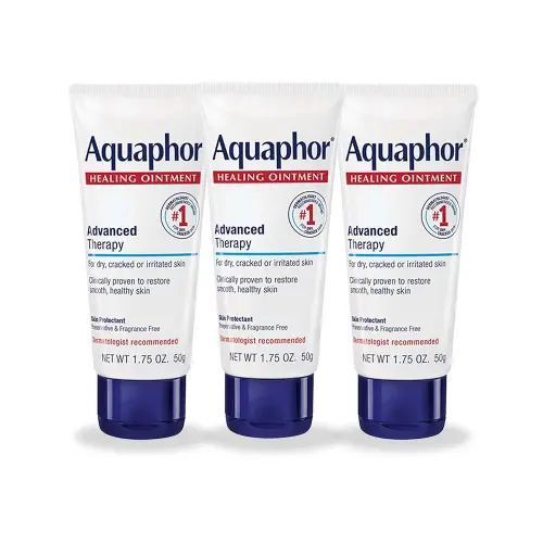 Aquaphor Healing Ointment - Travel Size Protectant for Cracked Skin - Dry Hands, Heels, Elbows, Lips, Packaging May Vary, 1.75 Ounce (Pack of 3)