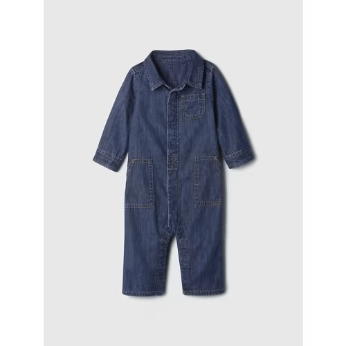Baby Denim Utility One-Piece