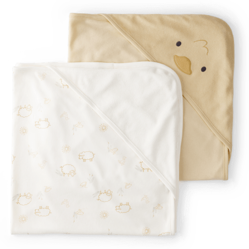 Yellow Baby 2-Pack Hooded Towels | Carter’s Oshkosh Canada