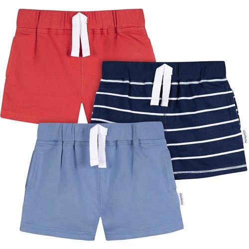 Gerber Baby Boys' 3-Pack Pull-on Knit Shorts