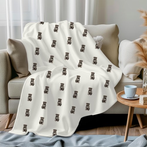 Watercolor Black Pug Minky Fleece Blanket Black Pug Baby Blanket Dog Blankets Black Pug Nursery Decor Black Pug Lover Black Pug Mom Gift