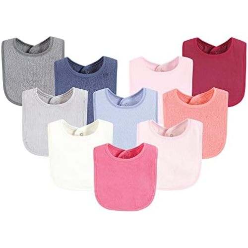 Hudson Baby Unisex BabyDrooler Bib with Waterproof Lining