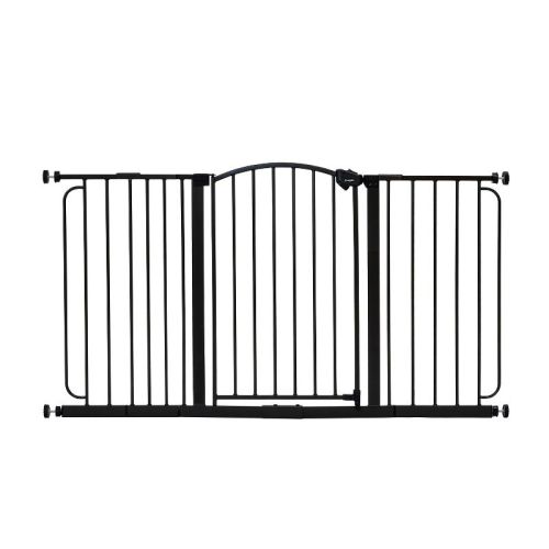 Regalo Home Accents Super Wide Safety Gate: Pressure-Mounted, Walk-Through, 29-58 Inch Length, Metal Construction
