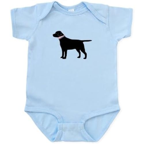 CafePress Preppy Black Lab Infant Bodysuit Cute Infant Bodysuit Baby Romper