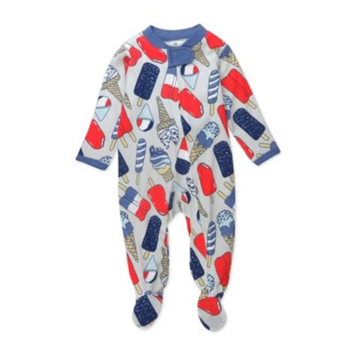 Honest Baby Clothing Organic Cotton Baby Boy/Girl Sleep N Play Fourth of July, Sizes Newborn-9 Months