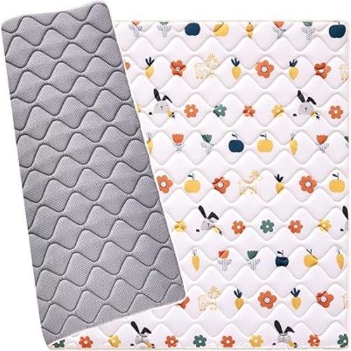 Premium Foam Baby Play Mat 59" X 59", Thick One-Piece Crawling Mat, Odorless Baby Mat Floor Mat, Non-Slip Cushioned Baby Playmat for Infants,Babies,Toddlers. Machine Washable for Easy Care.