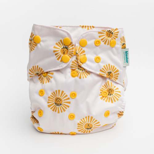 Space and Sky: Essentials Pocket Cloth Diaper with Athletic Wicking Jersey, Grows with your Baby