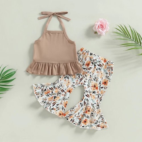Floral Flare Pant Halter Set – The Ollie Bee