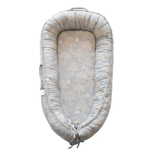Infant Lounger, Baby Nest Cover for Baby Girls & Boys, Newborn Essentials for Baby 0-12 Months, 100% Cotton Breathable (Utopia_Muslin)