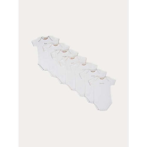 Baby Day-of-the-Week Onesies white