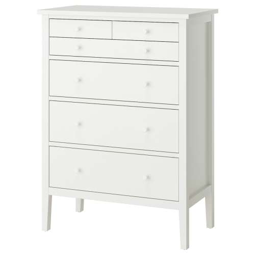 GULLABERG 6-drawer chest - white/anchor/unlock function 35x18 7/8x48 "