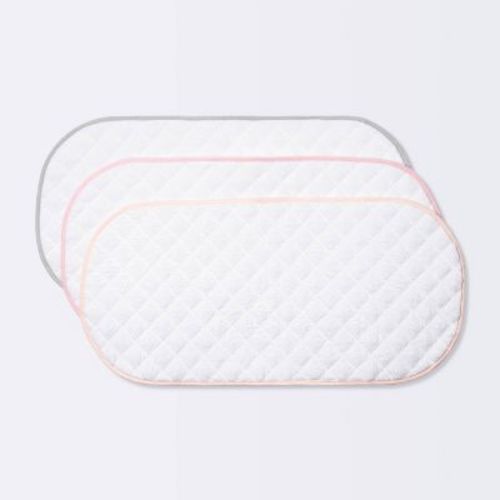 Changing Pad Liner White With Pink Edge - Cloud Island™ 3pk