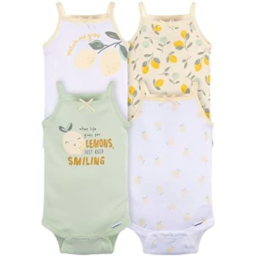 Gerber Baby Girls' Multi-pack Sleeveless Onesies Bodysuit