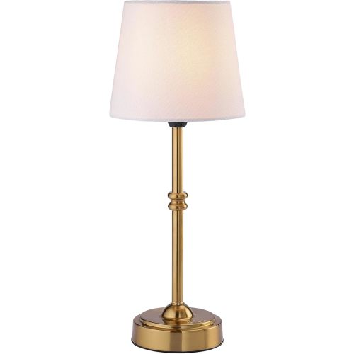 O’Bright Seraph - Cordless LED Table Lamp with Dimmer, Built-in Rechargeable Battery, 3-Level Brightness, Patio Table Lamp, Bedside Night Lamp, Ambient Light for Restaurant, Antique Brass