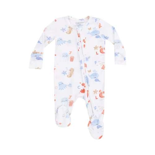 Coastal ABC 2-Way Zip Footie 0-3M