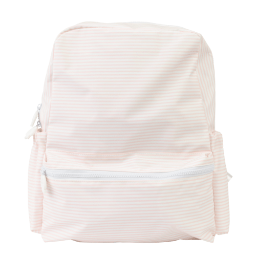 Pink Stripe Backpack- Large