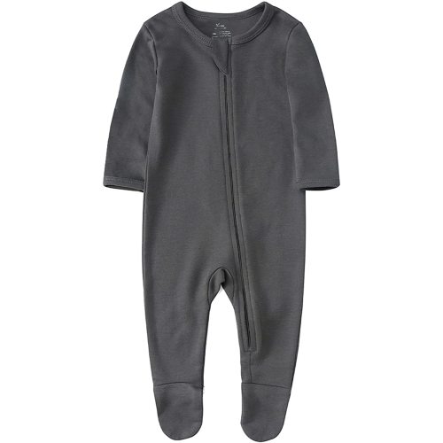 O2Baby Baby Boys Girls Organic Cotton Zip-Front Sleeper Pajamas, Footed Sleep 'n Play