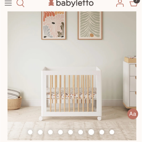 Babyletto Yuzu 8-in-1 Convertible Crib with All-Stages Conversion Kits